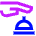 Concierge Receptionist Icon from Sharp Neon Set