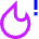 Heat Alert Icon from Sharp Neon Set
