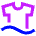 Laundry Shirt Icon from Sharp Neon Set