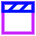Movie Video Clip Icon from Sharp Neon Set