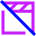Movie Video Edit Off Disabled Icon from Sharp Neon Set
