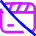 Movie Video Edit Off Disabled Icon from Flex Neon Set