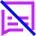 Subtitle Cc Off Icon from Sharp Neon Set