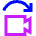 Video Camera Replacement Icon from Sharp Neon Set