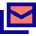 Email All Stacked Icon from Sharp Pop Set