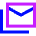 Email All Stacked Icon from Sharp Neon Set
