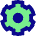 Cog Icon from Sharp Pop - Free Set