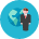 Businessman Globe