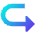 Key Enter Prompt Suggestion 2 Icon from Sharp Gradient Set
