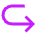 Key Enter Prompt Suggestion 2 Icon from Sharp Neon Set