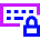 Keyboard Lock Icon from Sharp Neon Set