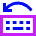 Keyboard Previous Language Icon from Sharp Neon Set