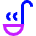 Soup Spoon Icon from Sharp Neon Set