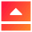 Bar Bottom Panel Open Icon from Sharp Gradient Set