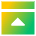 Bar Top Panel Close Icon from Sharp Gradient Set