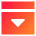 Bar Top Panel Open Icon from Sharp Gradient Set