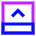 Bar Bottom Panel Open Icon from Sharp Neon Set