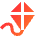 Kite Icon from Sharp Gradient Set