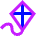 Kite Icon from Sharp Neon Set