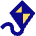 Kite Icon from Sharp Pop Set