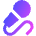 Microphone Karaoke Podcast Sing Icon from Sharp Gradient Set