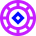 Poker Chip Icon from Sharp Neon Set