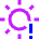 Brightness Alert Icon from Sharp Neon Set