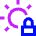 Brightness Lock Icon from Sharp Neon Set