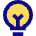 Lightbulb Icon from Sharp Pop Set