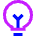 Lightbulb Icon from Sharp Neon Set