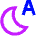 Night Bedtime Mode Auto Icon from Sharp Neon Set