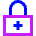 Lock Encryption Add Icon from Sharp Neon Set