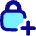 Lock Encryption Add Icon from Flex Pop Set
