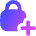 Lock Encryption Add Icon from Flex Gradient Set