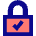 Lock Encryption Check Active Icon from Sharp Pop Set