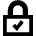 Lock Encryption Check Active Icon from Sharp Remix Set