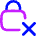 Lock Encryption Off Icon from Flex Neon Set