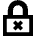 Lock Encryption Off Icon from Sharp Remix Set