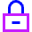 Lock Encryption Remove Icon from Sharp Neon Set