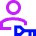 User Account Passkey Icon from Sharp Neon Set