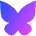 Bluesky Logo Icon from Sharp Gradient Set