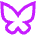 Bluesky Logo Icon from Sharp Neon Set