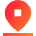 Location Pin Drop Icon from Sharp Gradient Set