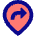 Location Pin Moved Icon from Sharp Pop Set