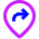Location Pin Moved Icon from Sharp Neon Set