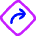 Map Direction Enable Icon from Flex Neon Set