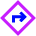 Map Direction Enable Icon from Sharp Neon Set