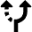 Navigation Arrow Alt Route Icon from Sharp Remix Set