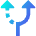 Navigation Arrow Alt Route Icon from Sharp Gradient Set
