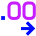 Number Decimal Increase Icon from Sharp Neon Set